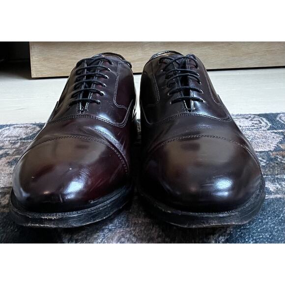 Johnston & Murphy Men’s Cap Toe Oxford Wine Leather Size 11.5D main image 8